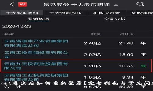 tpWallet退出后如何重新登录？完整指南与常见问题解答